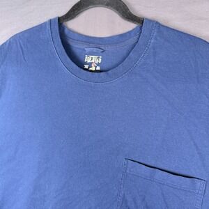 Red Head Brand Co. Men's Blue Cotton Knit Long Sleeve Pocket Crew T-Shirt 3XLT
